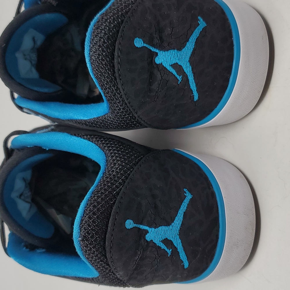 Jordan Men's Size 8 Black and Blue Court Sneakers - Picture 4 of 7